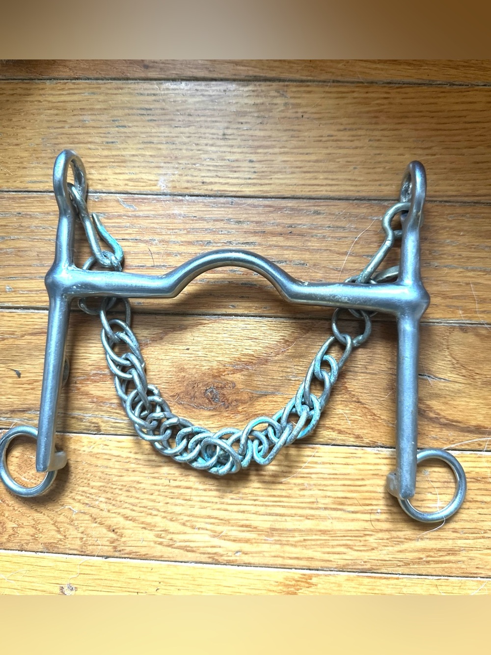 Horse Curb Bit 5 3/4” Korsteel SS Weymouth Dressage Saddleseat Bit, 3” Shanks